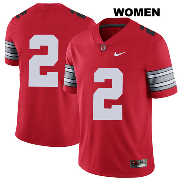 Ohio State Buckeyes Women's Chase Young #2 Red Authentic Nike 2018 Spring Game No Name College NCAA Stitched Football Jersey DA19C55CW